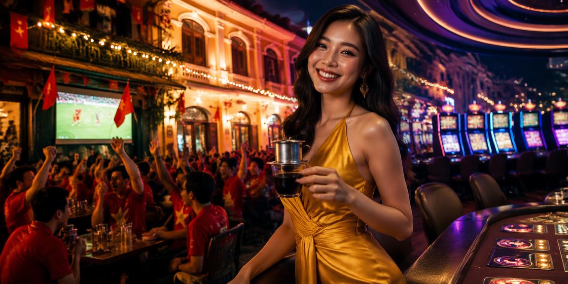 Người dùng tại Hà Nội ngồi cà phê và truy cập trang cá cược trực tuyến trên điện thoại